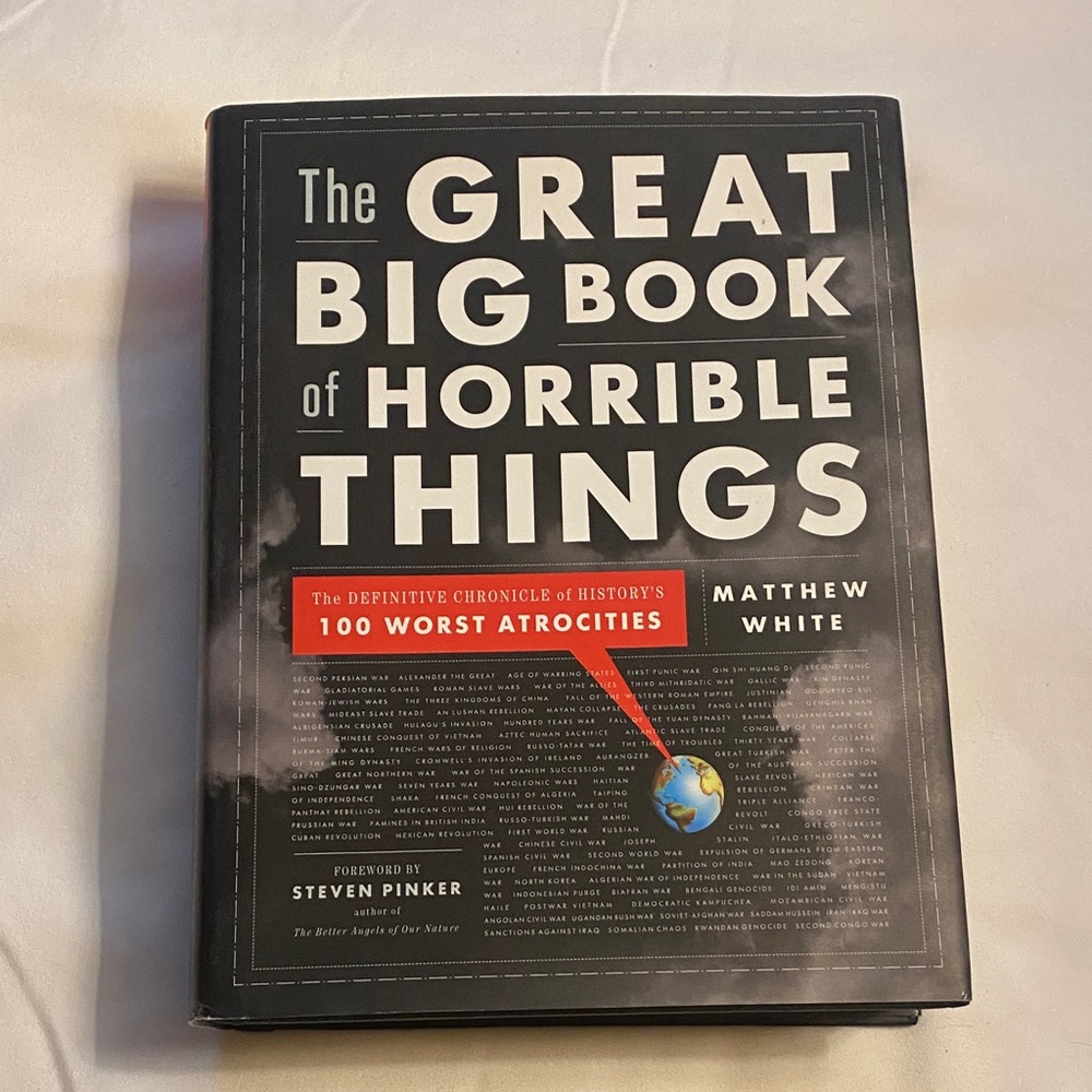 The Great Big Book of Horrible Things - Black Coffee Table Book